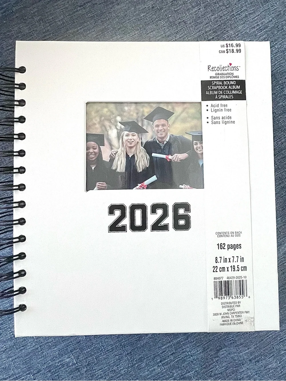 Recollections 2026 Graduation Scrapbook Album NWT